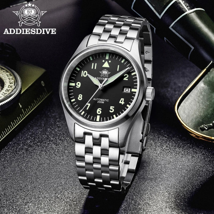 Watches for Men Luxury Business Leisure Automatic Mechanical Men'S Watch Fluorescent Waterproof NH35A 316L Stainless