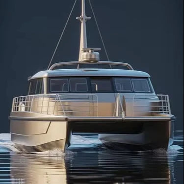 UBI 812 Customized Aluminum Cruising Yacht 11.8M 12 PAX Inboard Engine HD-1180B Hull