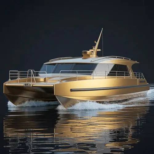 UBI 812 Customized Aluminum Cruising Yacht 11.8M 12 PAX Inboard Engine HD-1180B Hull