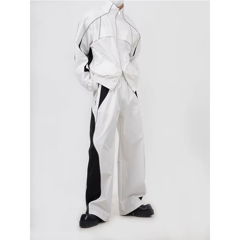 American High Street Sportswear Straight Leg Pants Set
