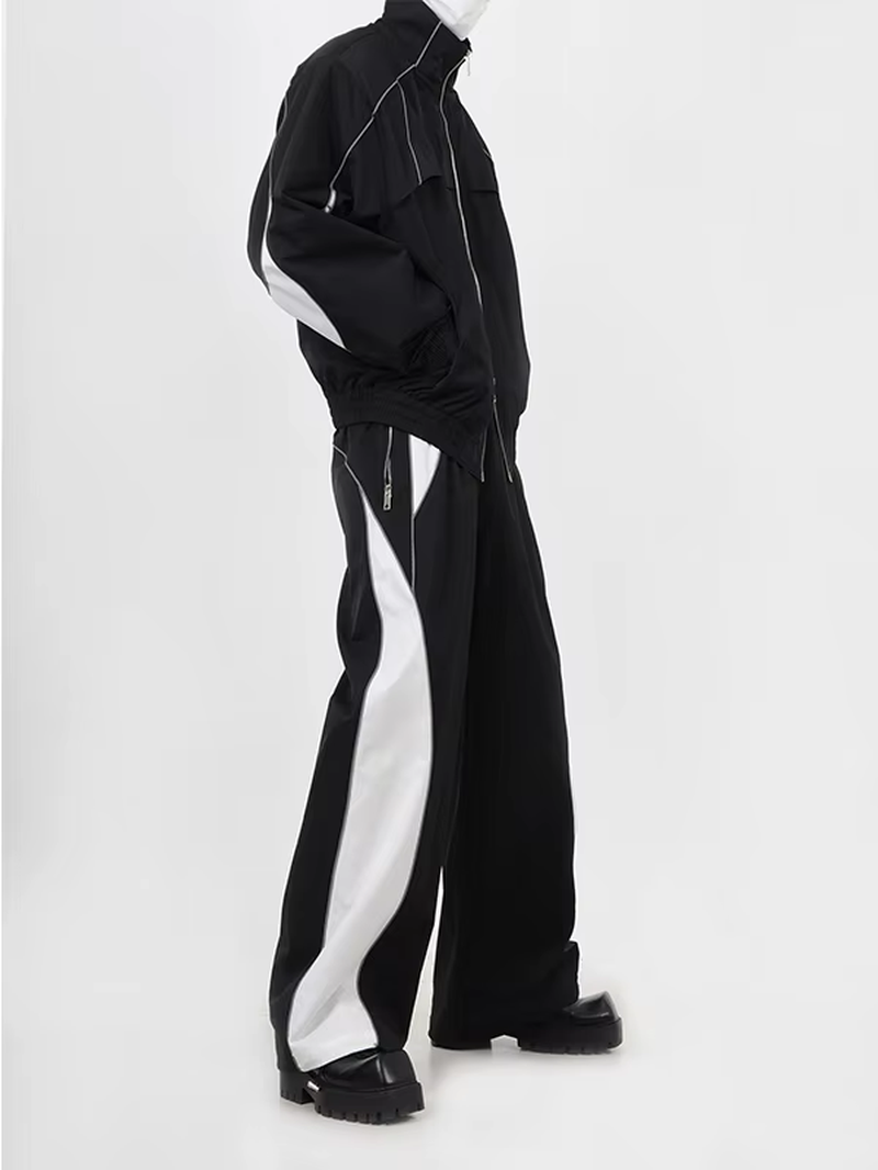 American High Street Sportswear Straight Leg Pants Set