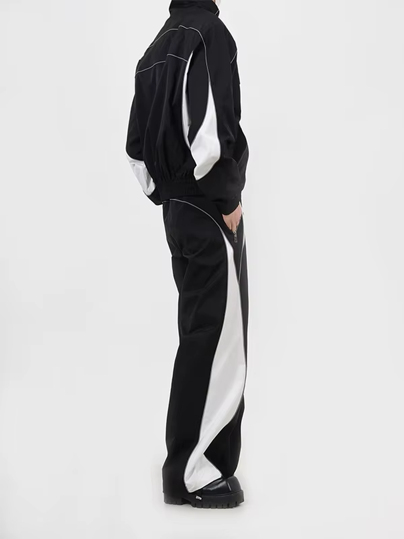 American High Street Sportswear Straight Leg Pants Set