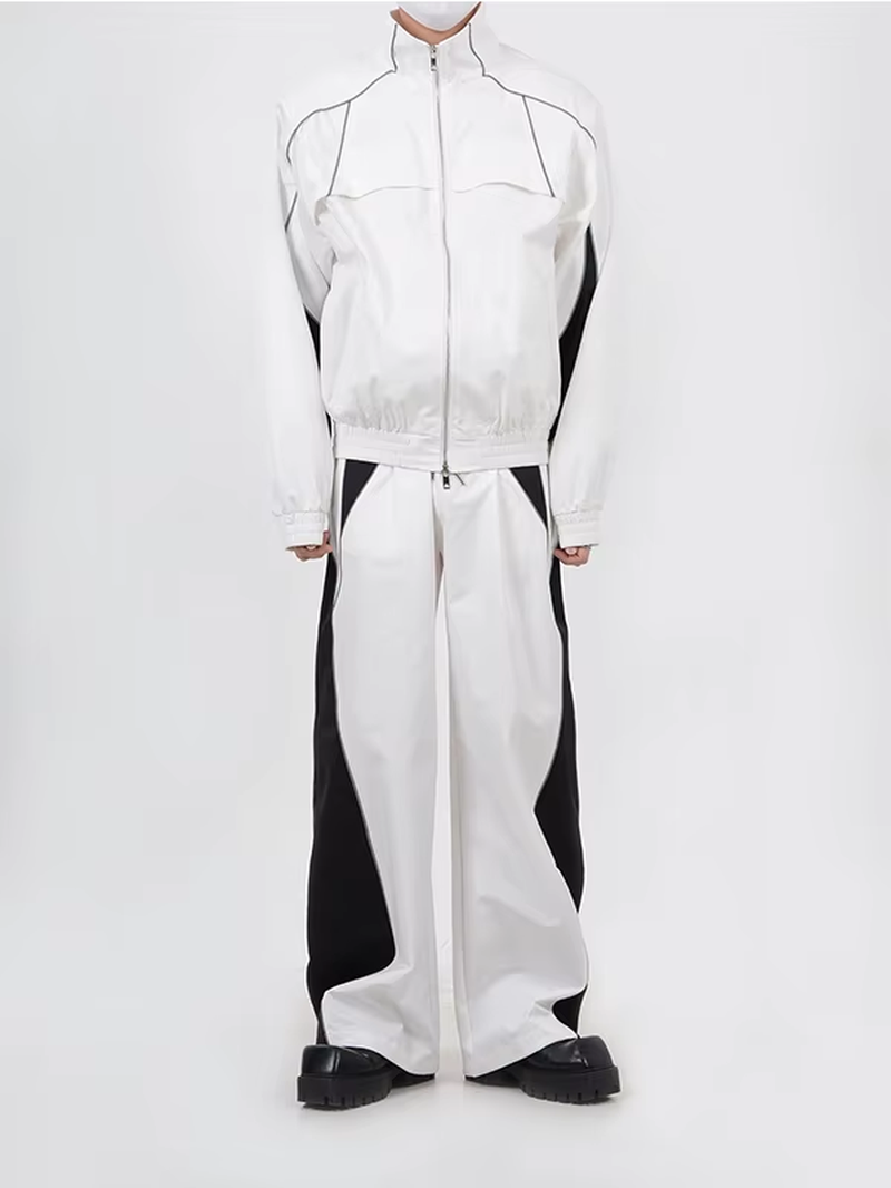 American High Street Sportswear Straight Leg Pants Set