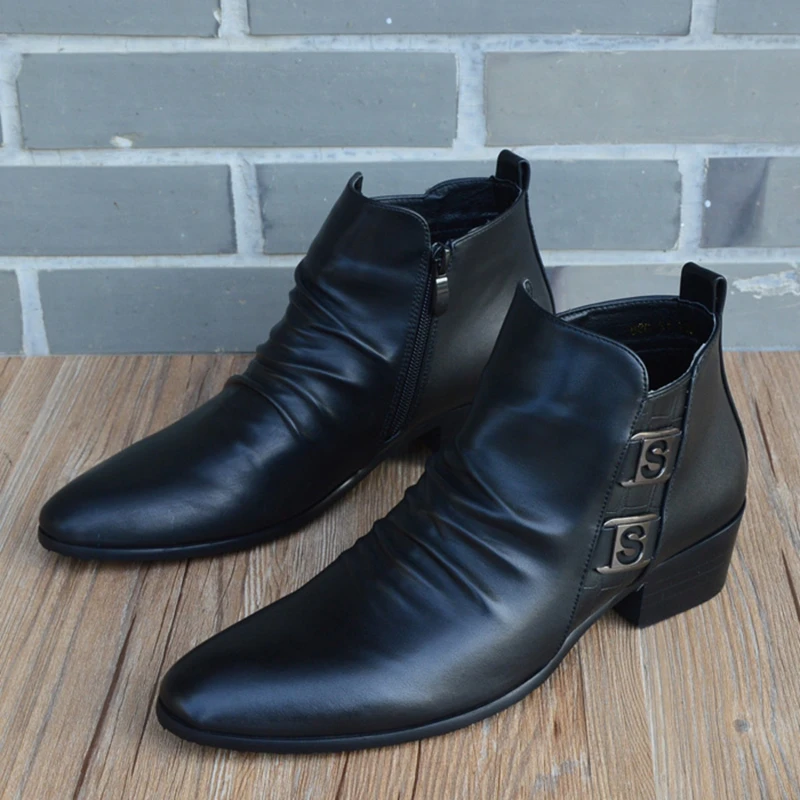 Men's Vintage Chelsea Boots – British Style Leather Ankle Boots | Motorcycle Shoes
