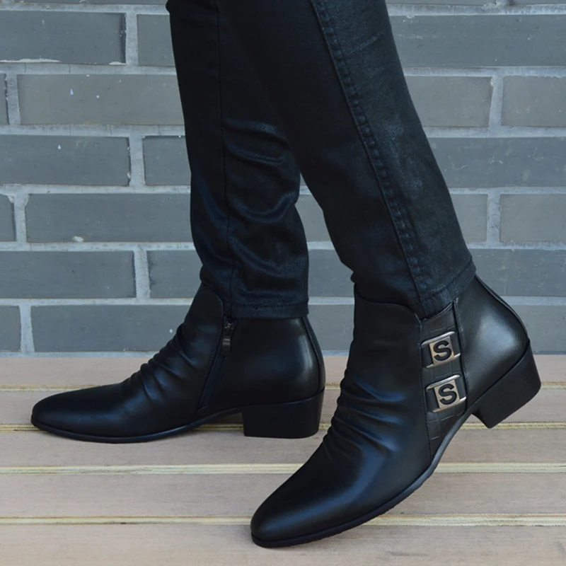 Men's Vintage Chelsea Boots – British Style Leather Ankle Boots | Motorcycle Shoes