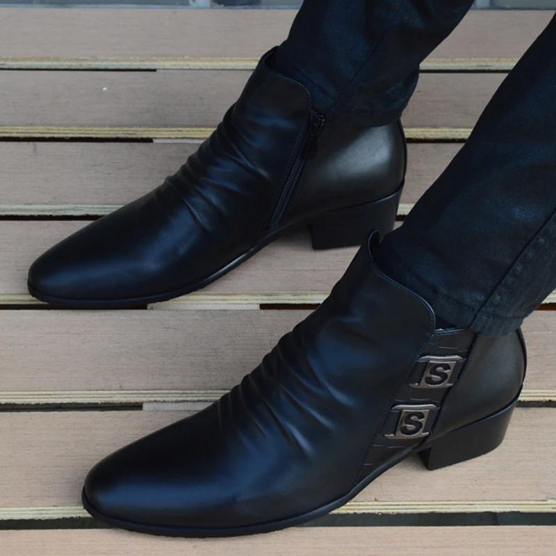 Men's Vintage Chelsea Boots – British Style Leather Ankle Boots | Motorcycle Shoes