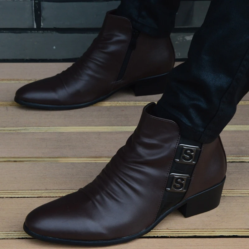 Men's Vintage Chelsea Boots – British Style Leather Ankle Boots | Motorcycle Shoes