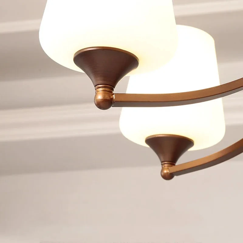 New Antique Retro Mid-Century Modern LED Chandelier – Living Dining Light