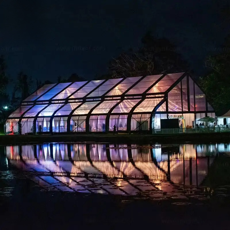 New Curved Wedding Party Marquee Tent for Outdoor Events