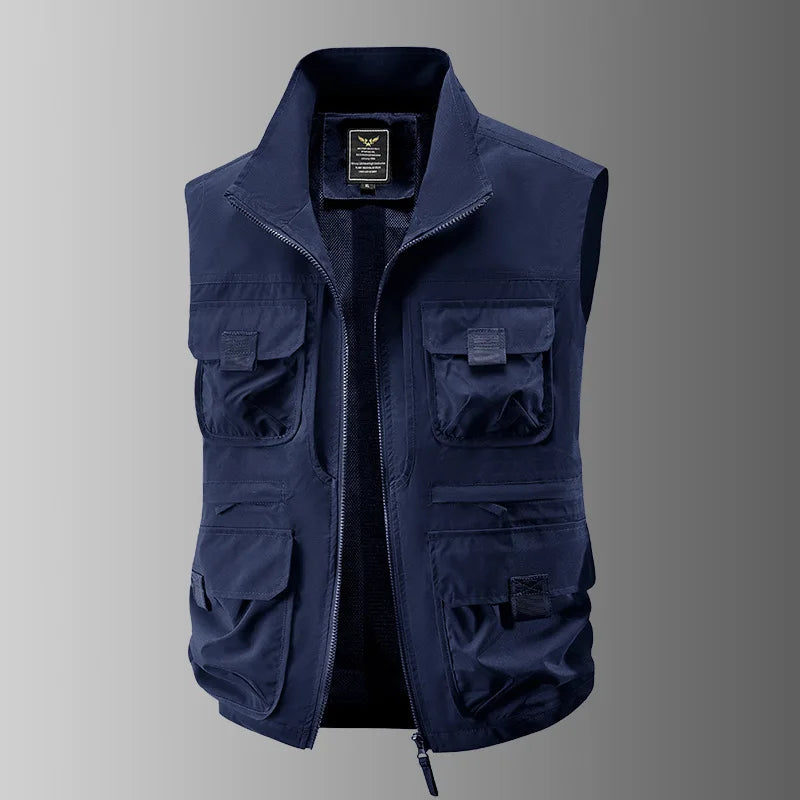 Men's Autumn Outdoor Hiking Vest – Windproof Breathable Sports & Leisure Sleeveless Jacket
