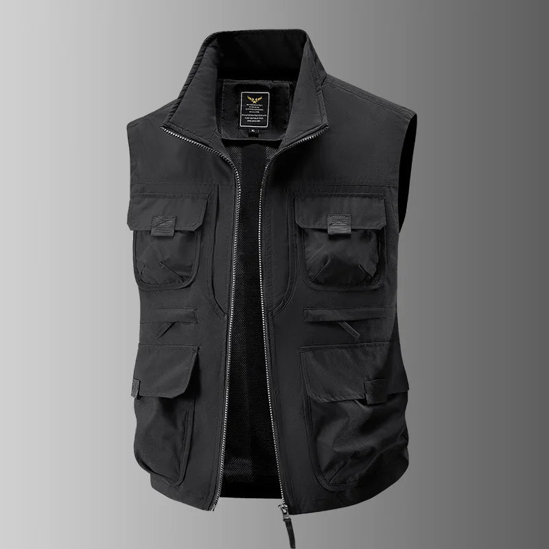 Men's Autumn Outdoor Hiking Vest – Windproof Breathable Sports & Leisure Sleeveless Jacket