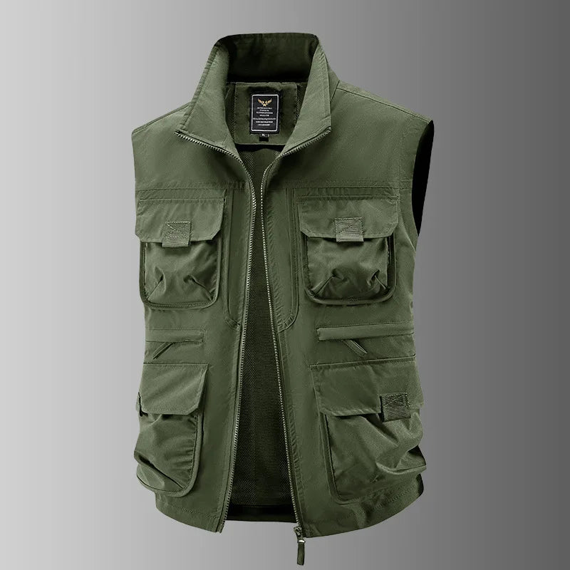 Men's Autumn Outdoor Hiking Vest – Windproof Breathable Sports & Leisure Sleeveless Jacket