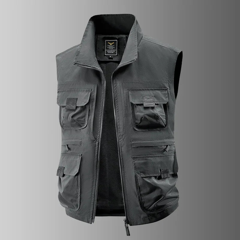 Men's Autumn Outdoor Hiking Vest – Windproof Breathable Sports & Leisure Sleeveless Jacket