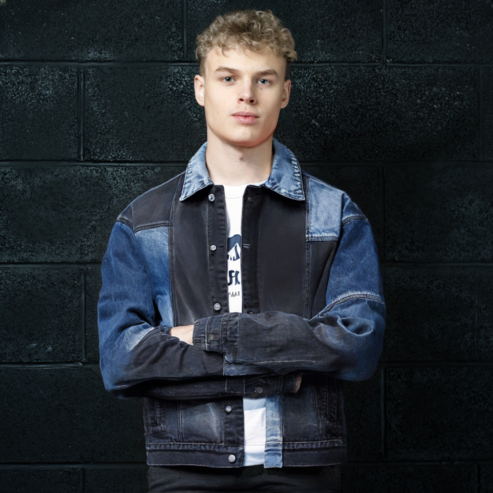 Men’s American Vintage Denim Jacket – Loose Fit Workwear Coat