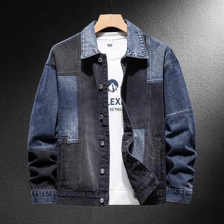 Men’s American Vintage Denim Jacket – Loose Fit Workwear Coat