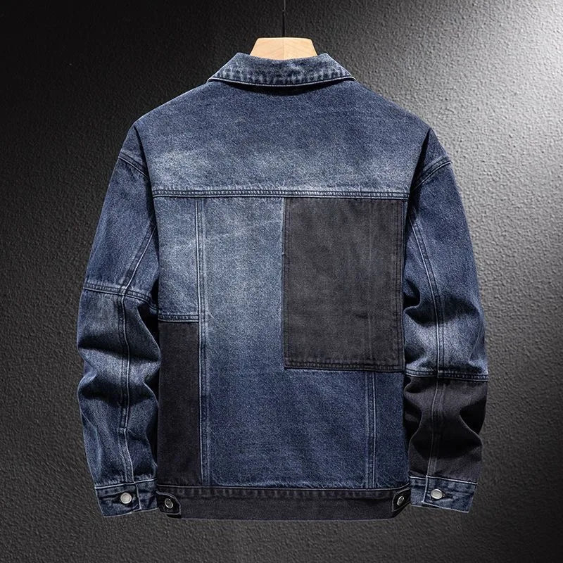 Men’s American Vintage Denim Jacket – Loose Fit Workwear Coat