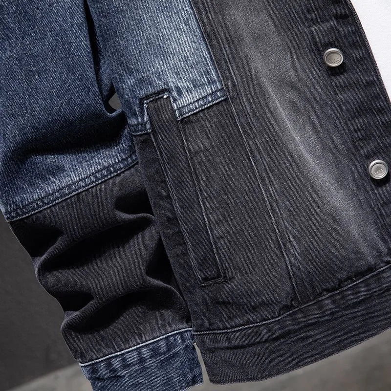Men’s American Vintage Denim Jacket – Loose Fit Workwear Coat