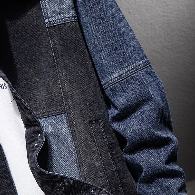 Men’s American Vintage Denim Jacket – Loose Fit Workwear Coat