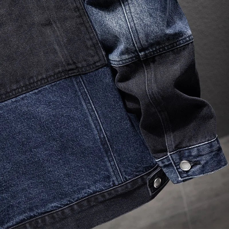 Men’s American Vintage Denim Jacket – Loose Fit Workwear Coat