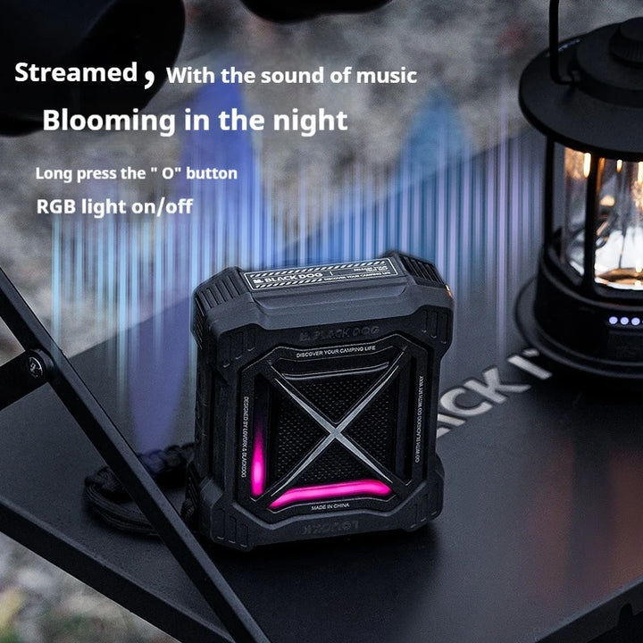Smart Outdoor Camping Bluetooth Speaker High Volume, RGB Light, Multifunction
