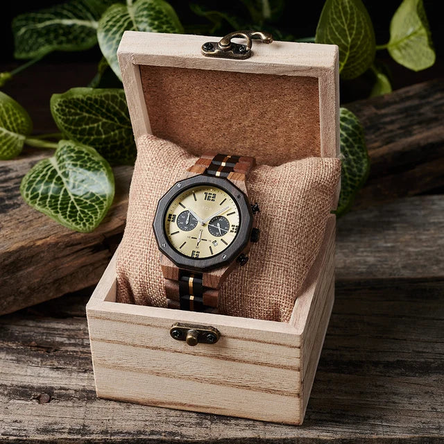 Luxury Wooden Watch for Men Original Business Men'S Watches Fashion Quartz Wristwatch Cutomized Driopshipping