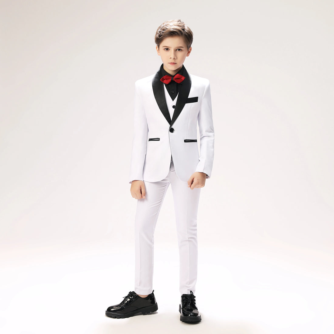 Modern Kids Back-to-school Boys Suit 3 Piece Jacket Vest Trousers - Tuxedo Wedding Suit