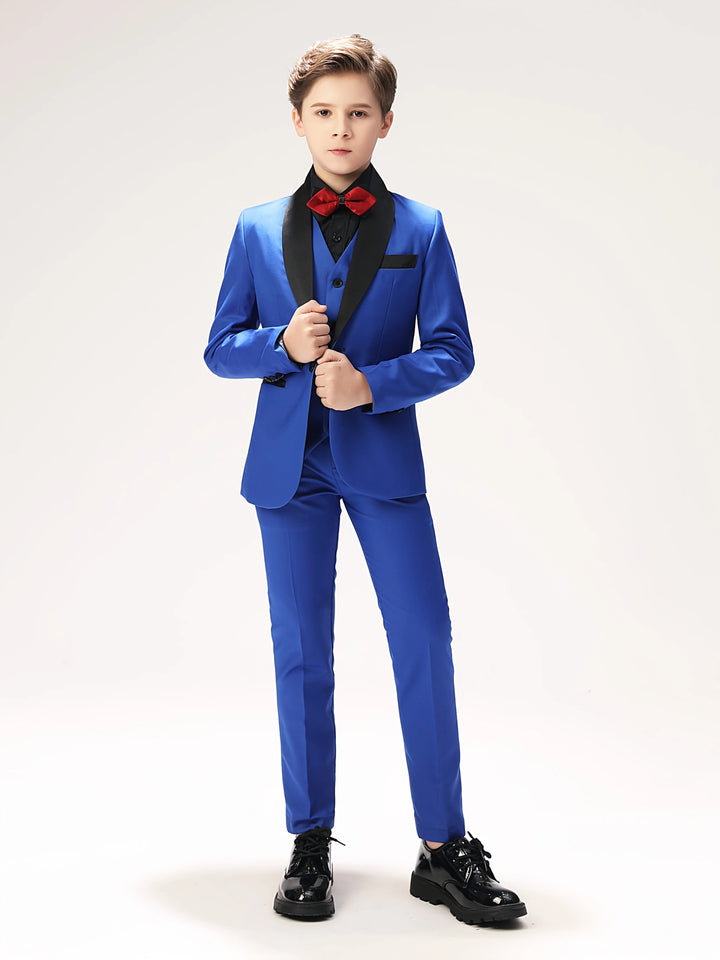 Modern Kids Back-to-school Boys Suit 3 Piece Jacket Vest Trousers - Tuxedo Wedding Suit
