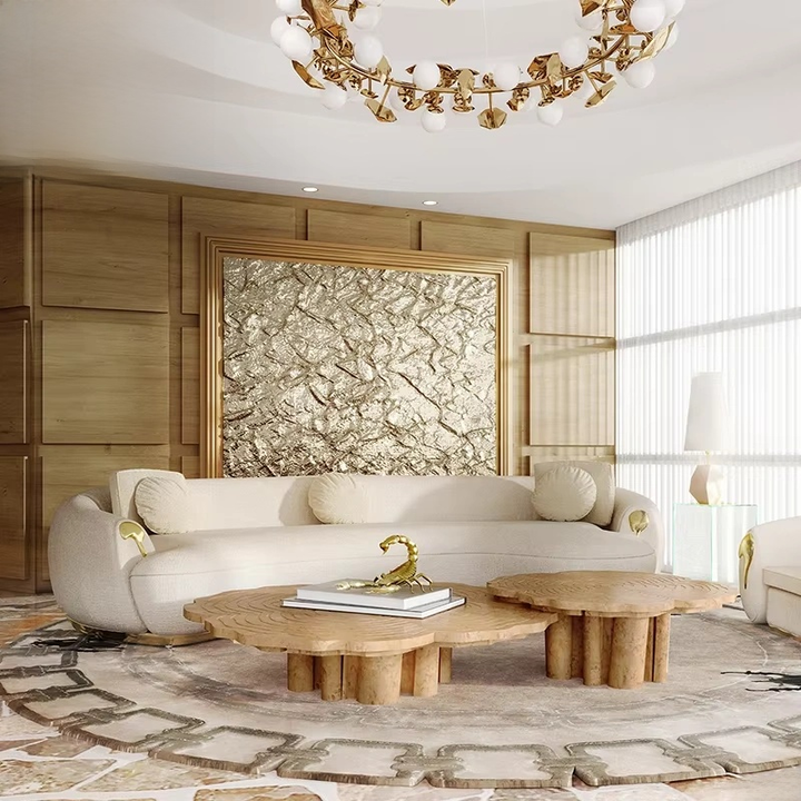 Italian Luxe Modern Living Room Sofa Set Home Decor