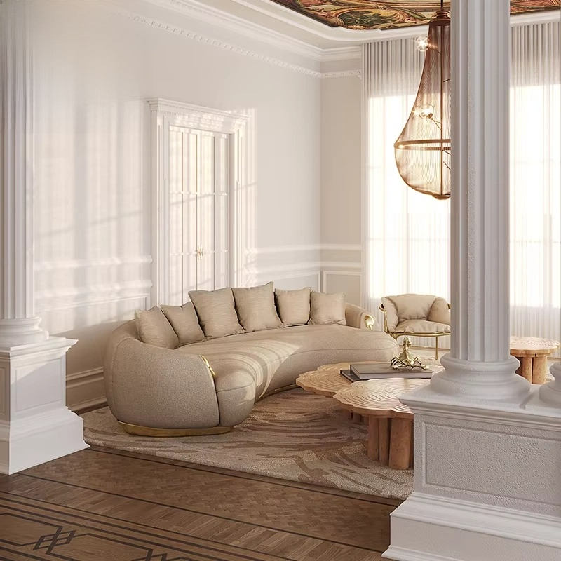 Italian Luxe Modern Living Room Sofa Set Home Decor