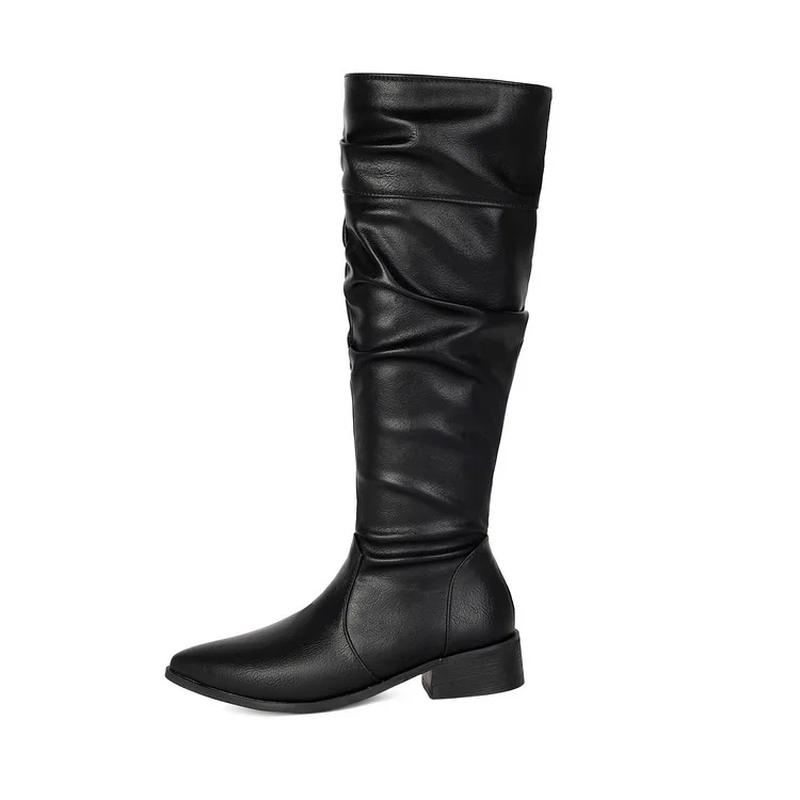 Women’s Pointed Toe Low Heel Long Boots
