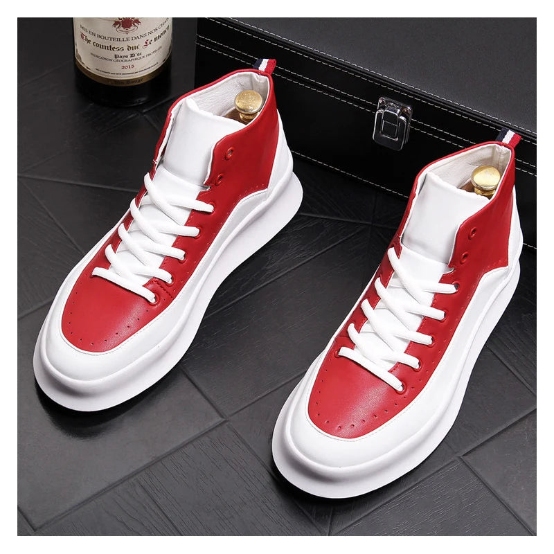 Modern Men's Cow Leather Boots - Ankle Boots, Stylish Flat Shoes