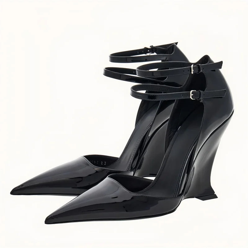 Women’s Fashion Show Wedge Sandals Buckle Platform Women High Heels