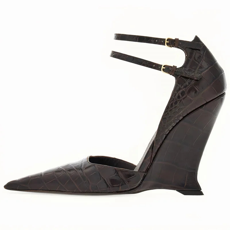 Women’s Fashion Show Wedge Sandals Buckle Platform Women High Heels