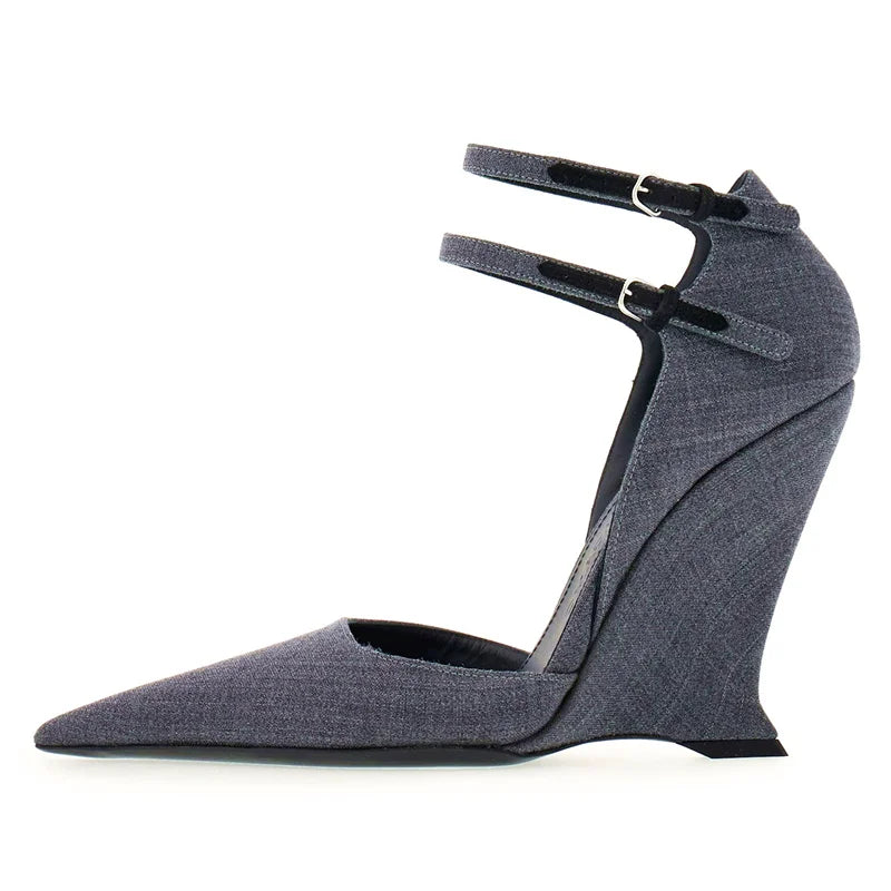 Women’s Fashion Show Wedge Sandals Buckle Platform Women High Heels