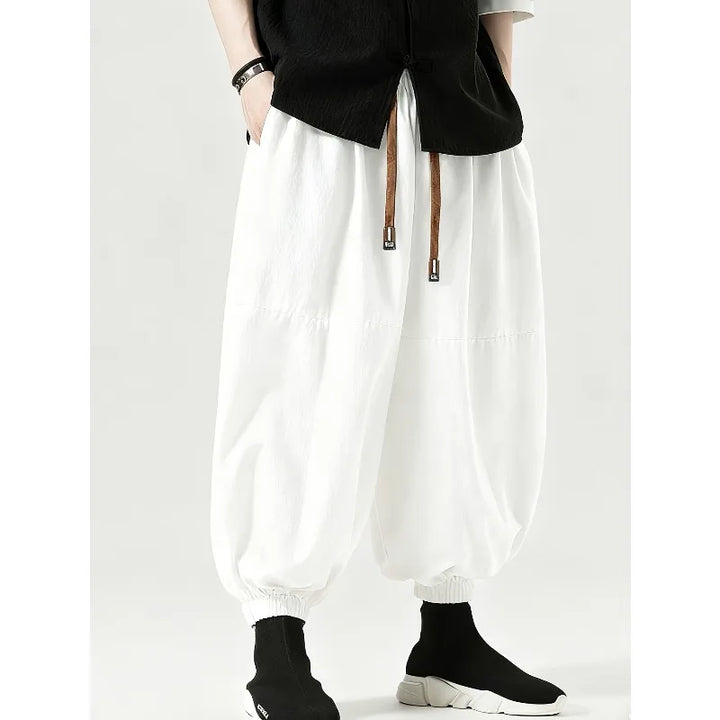 Men’s Korean Style Harem Pants – Loose Fit Cotton Casual Trousers, Streetwear Jogger Pants