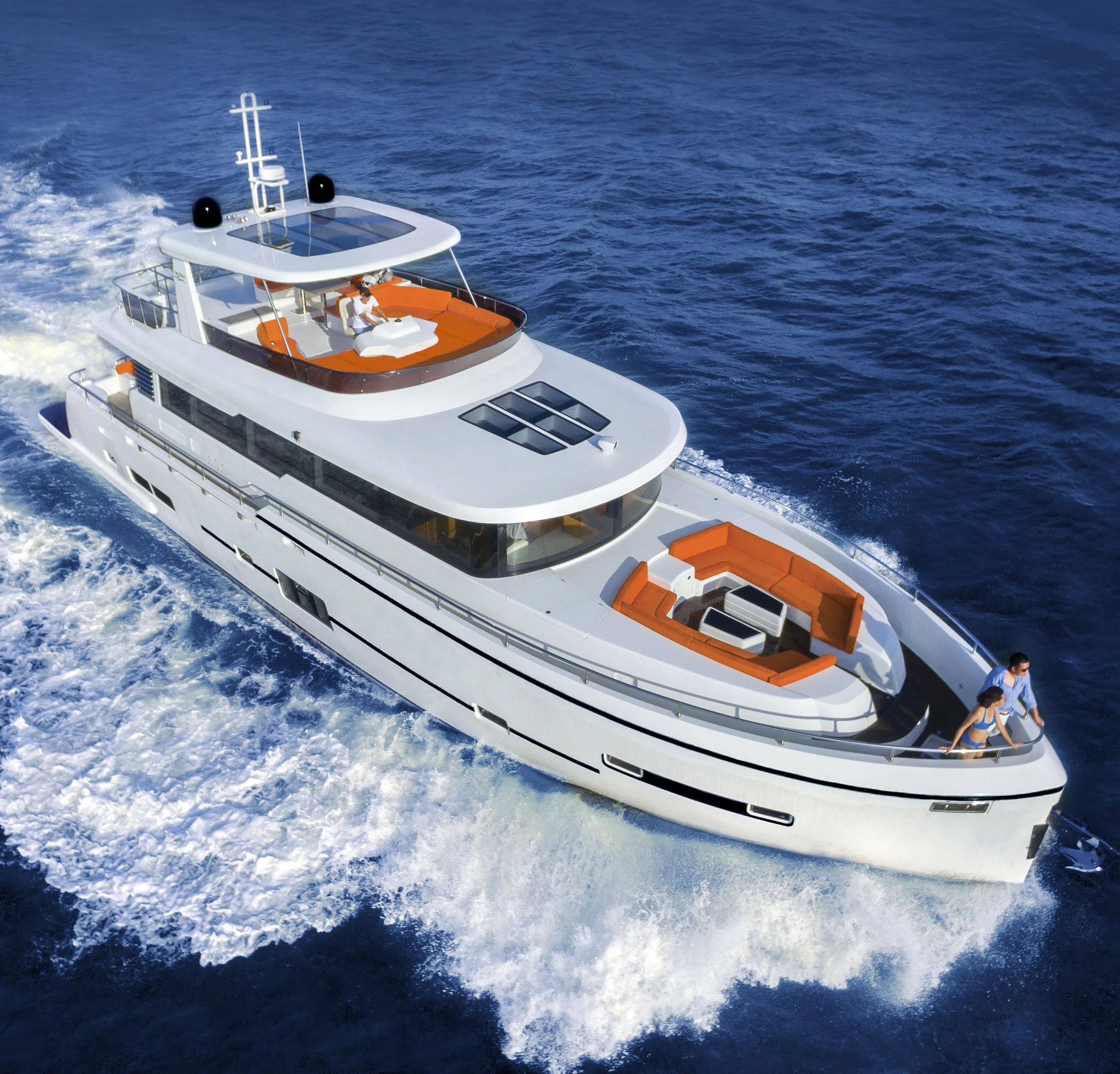 Supper Luxury Hot Sale 75 ft Fiberglass Personal Luxury Yacht for Sport and Leisure