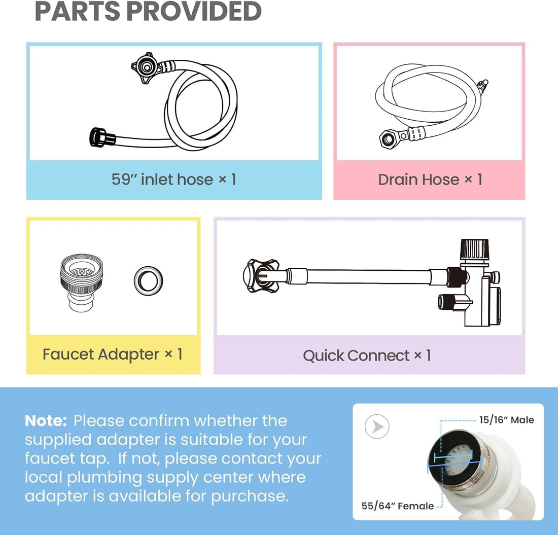 Modern home Countertop Dishwasher – Energy Star Portable Dishwasher, 6 Place Settings, 8 Washing Programs, Speed