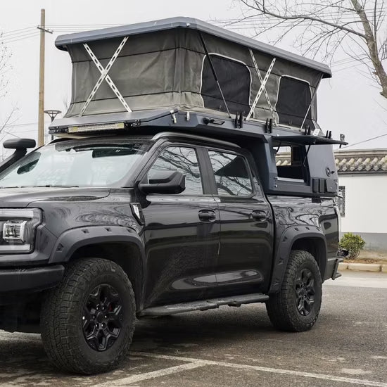Vintage Off-Road Caravan, RV Australian-Style Pickup Truck Camper
