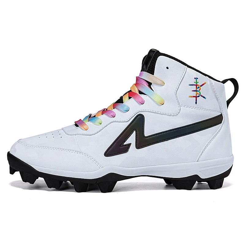 Men's Mid-Top Baseball Soccer Shoes – Anti-Slip Outdoor Sport Gym Fitness Sneakers
