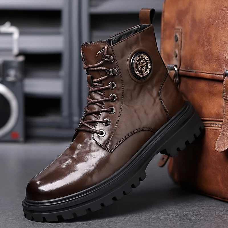Men's Classic Business Dress Boots - Formal Shoes Wear