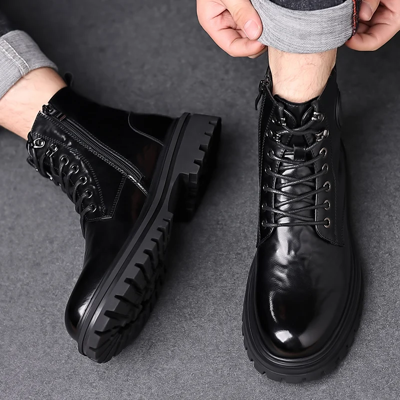 Men's Classic Business Dress Boots - Formal Shoes Wear