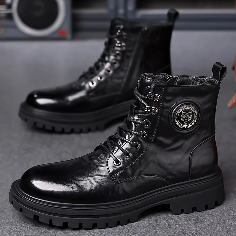 Men's Classic Business Dress Boots - Formal Shoes Wear