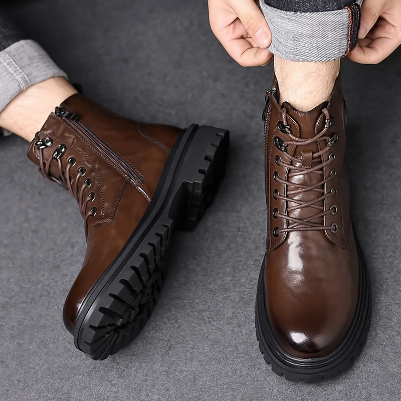Men's Classic Business Dress Boots - Formal Shoes Wear