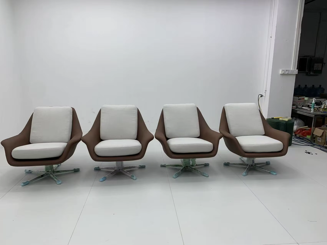 Modern Home  Luxe Swivel Armchair for Reading Nook & Bedroom