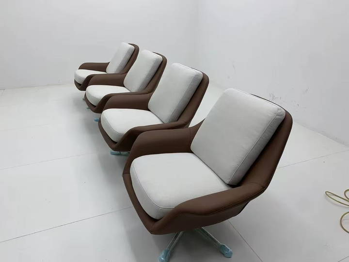 Modern Home  Luxe Swivel Armchair for Reading Nook & Bedroom