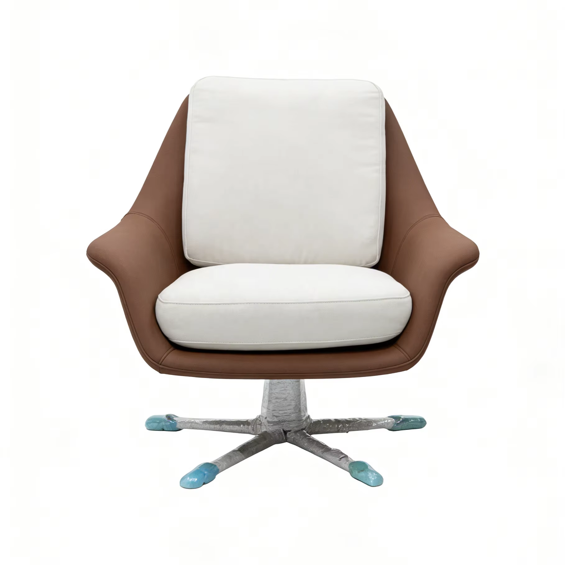 Modern Home  Luxe Swivel Armchair for Reading Nook & Bedroom
