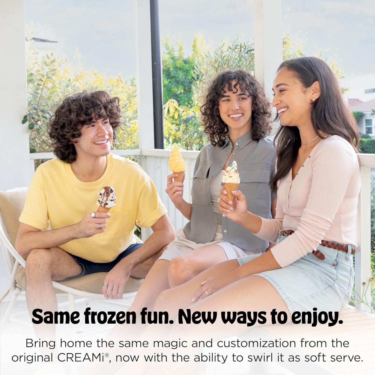 Smart Ninja CREAMi Scoop & Swirl Ice Cream Maker – 13-in-1 Soft Serve Machine for Ice Cream, Sorbet, Milkshakes & Frozen Yogurt