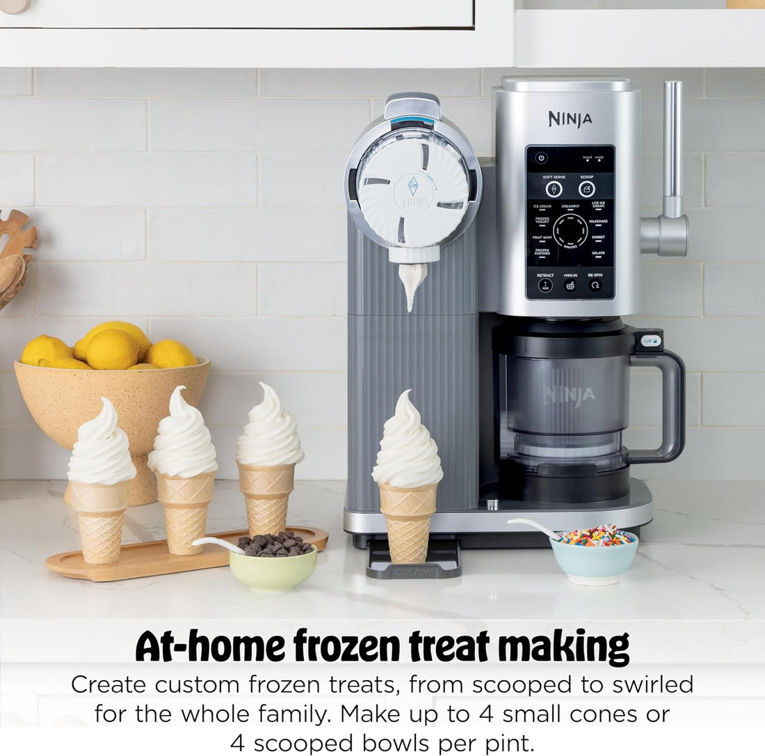 Smart Ninja CREAMi Scoop & Swirl Ice Cream Maker – 13-in-1 Soft Serve Machine for Ice Cream, Sorbet, Milkshakes & Frozen Yogurt