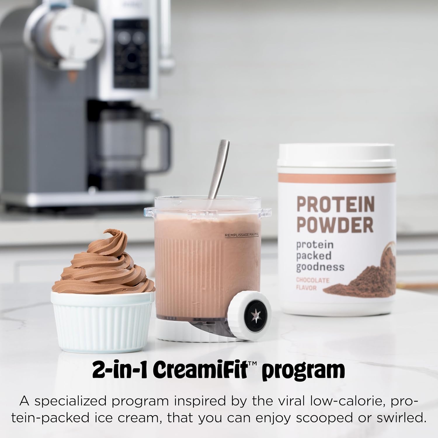 Smart Ninja CREAMi Scoop & Swirl Ice Cream Maker – 13-in-1 Soft Serve Machine for Ice Cream, Sorbet, Milkshakes & Frozen Yogurt