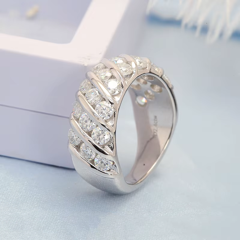 Modern 2.4CTW Lab-Grown Diamond Halo Engagement Ring in 14K White Gold